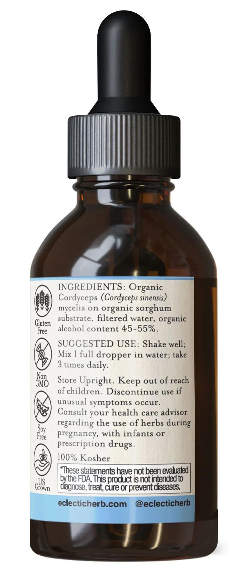 Eclectic Cordyceps, Red, 2 Ounce