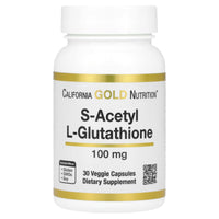Thumbnail for California Gold Nutrition S-Acetyl L-Glutathione, 100 mg, 30 Veggie Capsules