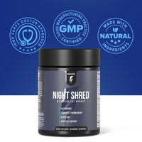 Thumbnail for InnoSupps Night Shred Fat Burner and Natural Sleep Support | Ashwaganda, 5-HTP, CLA, Melatonin | Appetite Suppressant | Weight Loss Support Nighttime Fat Burning (60 Vegetarian Capsules)