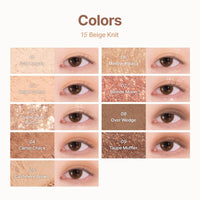 Thumbnail for dasique Shadow Palette #15 Beige Knit l Vegan, Cruelty-Free l 9 Blendable Shades in Smooth Matte and Shimmer Finishes with Gorgeous Pearls