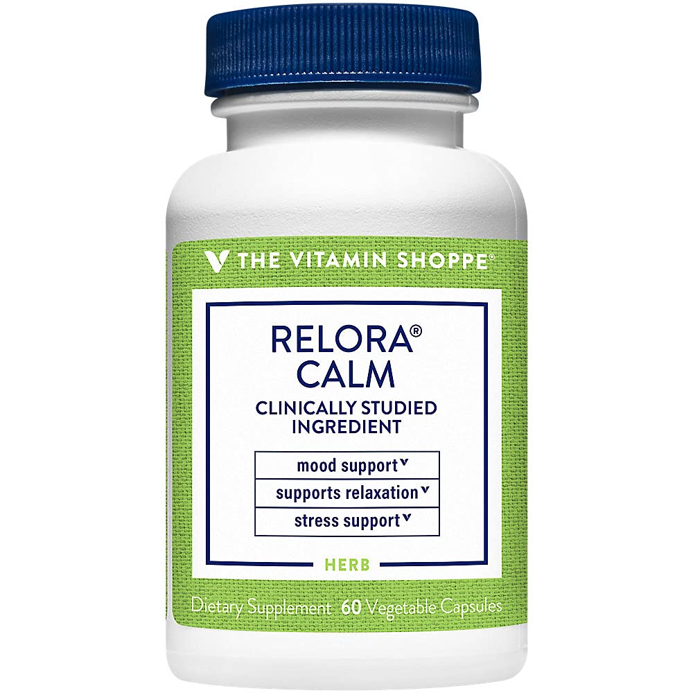 The Vitamin Shoppe Relora Calm, Clinically Studied Ingredient, Herbal Supplement That Supports Mood and Relaxation, Once Daily (60 Veggie Capsules)