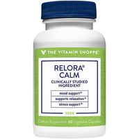 Thumbnail for The Vitamin Shoppe Relora Calm, Clinically Studied Ingredient, Herbal Supplement That Supports Mood and Relaxation, Once Daily (60 Veggie Capsules)