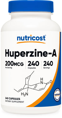 Thumbnail for Nutricost Huperzine A Capsules 200mcg, 240 Capsules - Non-GMO, Vegetarian Friendly