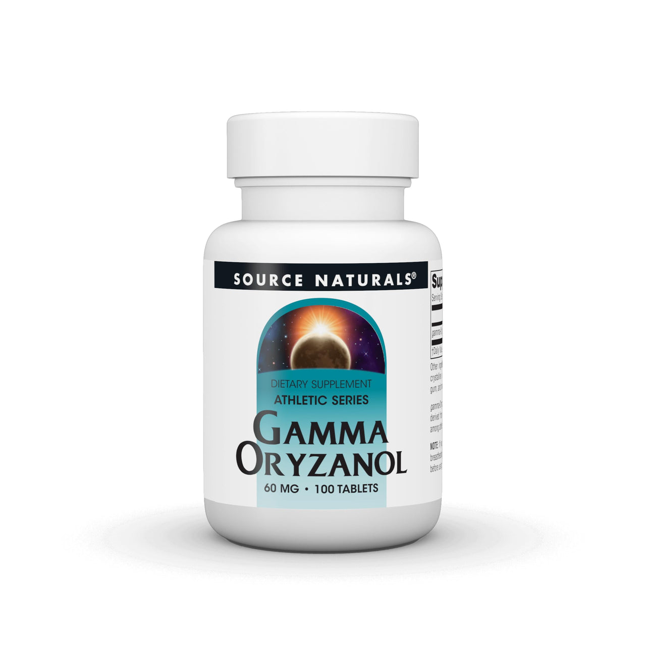Source Naturals Gamma Oryzanol 60 mg - Athletic Series Dietary Supplement - 100 Tablets