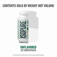Thumbnail for Isopure Plant-Based Protein Powder, Lactose Free, Gluten Free, With Iron, Unflavored, 20g Plant Protein Per Serving, 1.15 Lbs, 20 Servings
