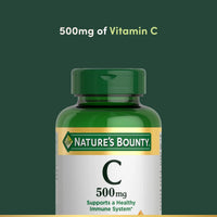 Thumbnail for Nature's Bounty Vitamin C 500mg, Supports a Healthy Immune System, Daily Vitamin Supplement, 250 Vegetarian Tablets
