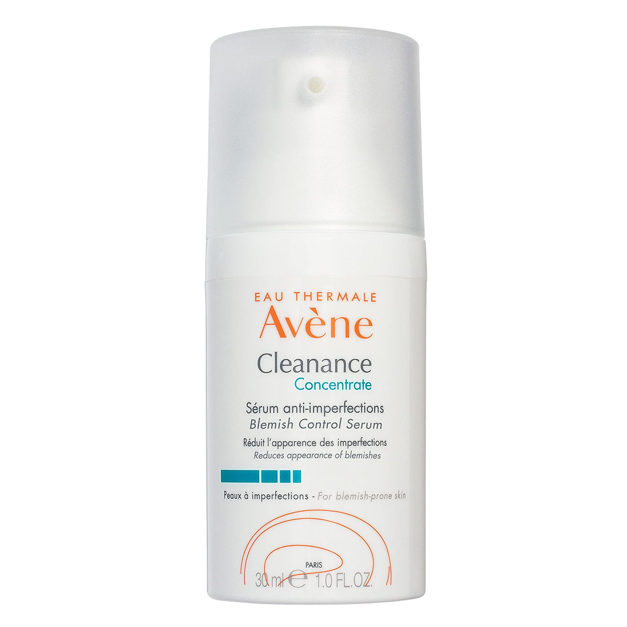 Avène Cleanance Concentrate Blemish Control Serum, clarifying water-gel, fragrance and silicone free, For acne-prone skin, airless pump, 1 Fl Oz