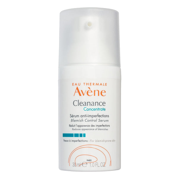 Avène Cleanance Concentrate Blemish Control Serum, clarifying water-gel, fragrance and silicone free, For acne-prone skin, airless pump, 1 Fl Oz
