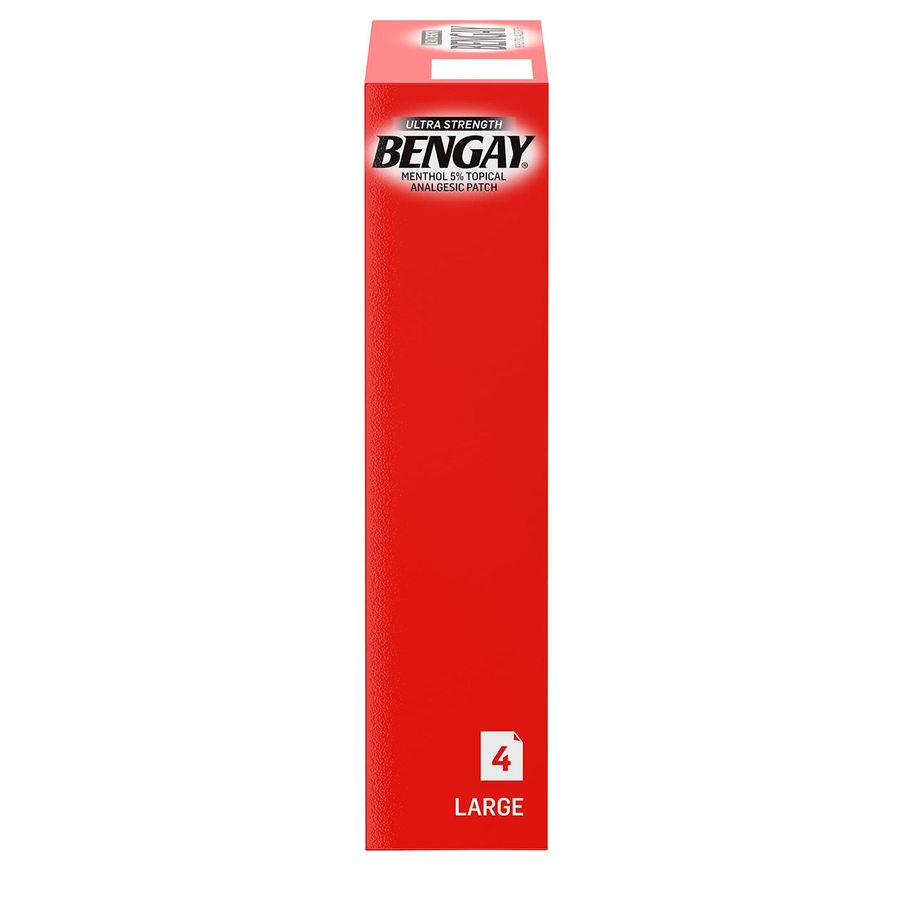 BENGAY Ultra Strength Pain Relieving Patches Large Size 4 Each (Pack of 5)