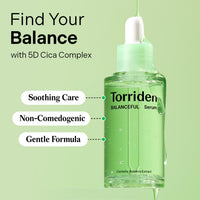 Thumbnail for Torriden BALANCEFUL Serum 50ml (1.69 fl.oz.) | Instant Soothing and Balancing Care for Sensitive Skin | 5D CICA, Hydrolyzed Hyaluronic Acid, Panthenol | Korean Facial Serum