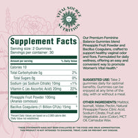 Thumbnail for Vital Source Nutrition - Premium Feminine Balance Gummies - for Women’s Health & Wellness - Immune Support - Vegan, Gluten-Free - Hawaiian Pineapple - 60 Gummies - 30 Servings