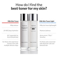 Thumbnail for TIRTIR Milk Skin Rice Toner Light | Instant Hydration with 4% Niacinamide, Pantenol, Lightweight, Pore-Tightening, Vegan, Acne-Prone, Oily Skin, Fungal Acne Safe, Korean Skin Care, 5.07 Fl Oz