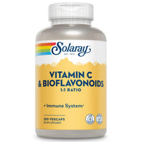 Thumbnail for SOLARAY Vitamin C 500mg with Citrus Bioflavonoids, 1:1 Ratio - Antioxidant and Immune Support Supplement - Vitamin C with Rose HIPS and Acerola, Vegan, 60-Day Guarantee, 125 Servings, 250 VegCaps