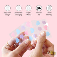 Thumbnail for grace & stella Award Winning Pore Strip - Pimple Patches for Face - Hydrocolloid Acne Patches - Absorbs Zits, Reduces Redness - Cute Patches Dermatologist-Tested, Vegan (Multishape, 36 Count)