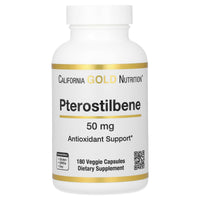 Thumbnail for California Gold Nutrition Pterostilbene, 50 mg, 180 Veggie Capsules