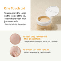 Thumbnail for numbuzin No.3 Toner Pads | Radiance Glowing Jumbo Essence Pad | Clear Glass Skin, Texture Care | Biodegradable Vegan Pads, Fermented Ingredients, Niacinamide | 70 pads/5.07 fl. oz.