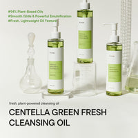 Thumbnail for IUNIK Centella Asiatica Cleansing Oil - Pore & Sebum Control Oil Cleanser | Makeup & Sunscreen Remover for Women & Men Dry Oily Sensitive Acne-prone Skin Gentle Face & Body Wash Korean Skincare