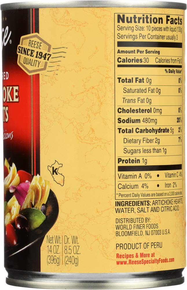Reese Quartered Artichoke Hearts, 14 Oz