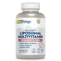 Thumbnail for SOLARAY Liposomal Multivitamin for Women 50 Plus, Enhanced Absorption with Iron, Vitamin D, Vitamin C, B12, Biotin & More, Immune Support & Bone Health, Vegan, 60 Servings, 120 VegCaps