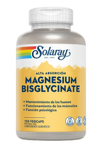 Thumbnail for SOLARAY Magnesium Glycinate Capsules, Chelated Magnesium Bisglycinate w/BioPerine, Higher Absorption Magnesium Supplement - Bones, Muscles, Heart Support, Vegan (30 Servings, 120 VegCaps)