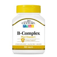 Thumbnail for 21st Century Healthcare, B Complex Plus Vitamin C, Tablets 100 Count (Pack of 1)