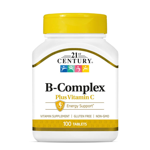 21st Century Healthcare, B Complex Plus Vitamin C, Tablets 100 Count (Pack of 1)