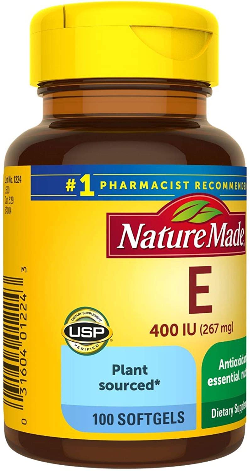 Nature Made Vitamin E 400 I.U. Softgels 100 ea (Pack of 2)