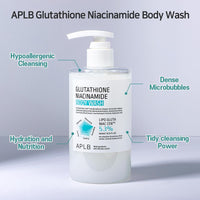 Thumbnail for APLB Glutathione Niacinamide Body Wash | LIPO GLUTA NIAC CEN™ 5.3% 10.14 FL.OZ/Korean Skincare, Gentle Ingredients for The Safety of Your Skin, Long Lasting deep Moisture for Soft Skin