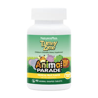 Thumbnail for NaturesPlus Animal Parade Tummy Zyme, Tropical Fruit Flavor - 90 Animal-Shaped, Chewable Tablets - Pack of 2 - Digestive Aid & Probiotic - Vegetarian, Gluten Free - 180 Total Servings