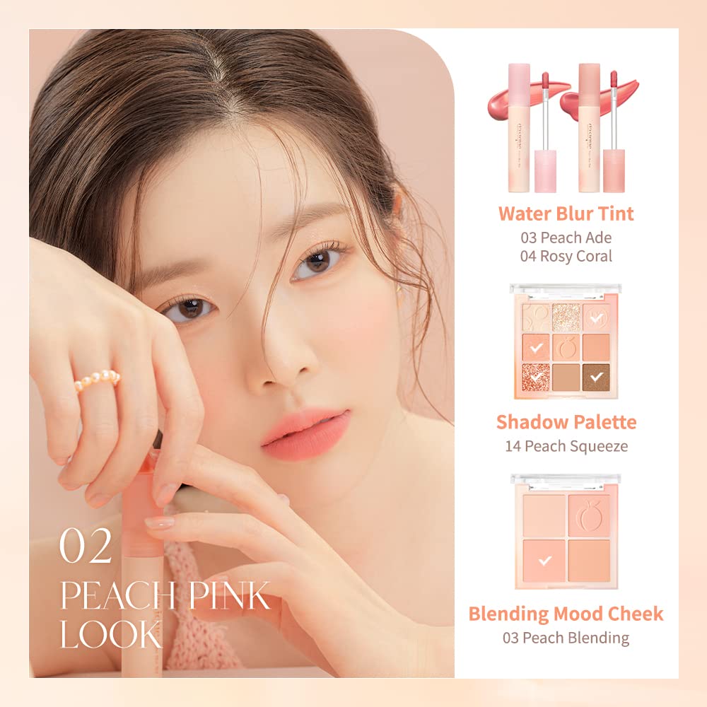 dasique Water Blur Tint #02 Just Peach I Vegan, Cruelty-free I Non-sticky, Non-greasy, Watery Formula Transforming Into a Silky Finish