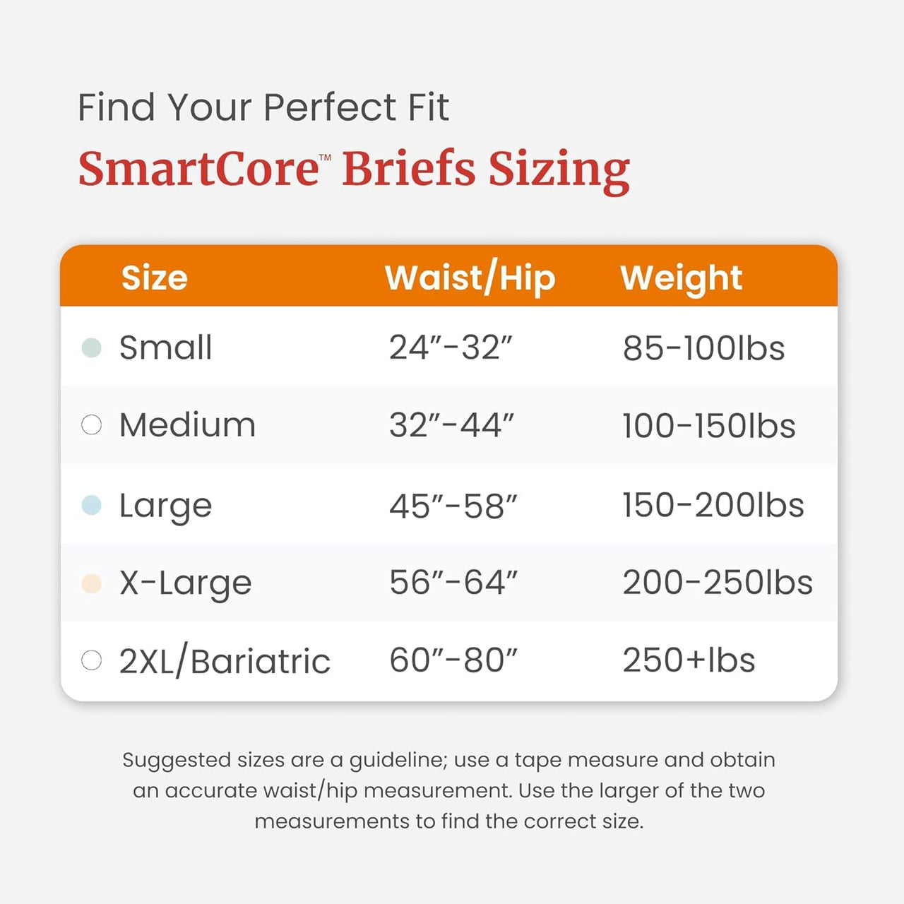 Principle Business Enterprises - 2312 - Tranquility SmartCore Brief Medium 32" - 44", White