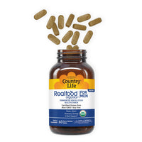 Thumbnail for Country Life RealFood Organics for Men – 60 Tablets | 1,300mg Organic Fermented Whole Foods, 7-Mushroom Superfood & Aloe – Certified Gluten-Free, Vegan & USDA Organic Multivitamin