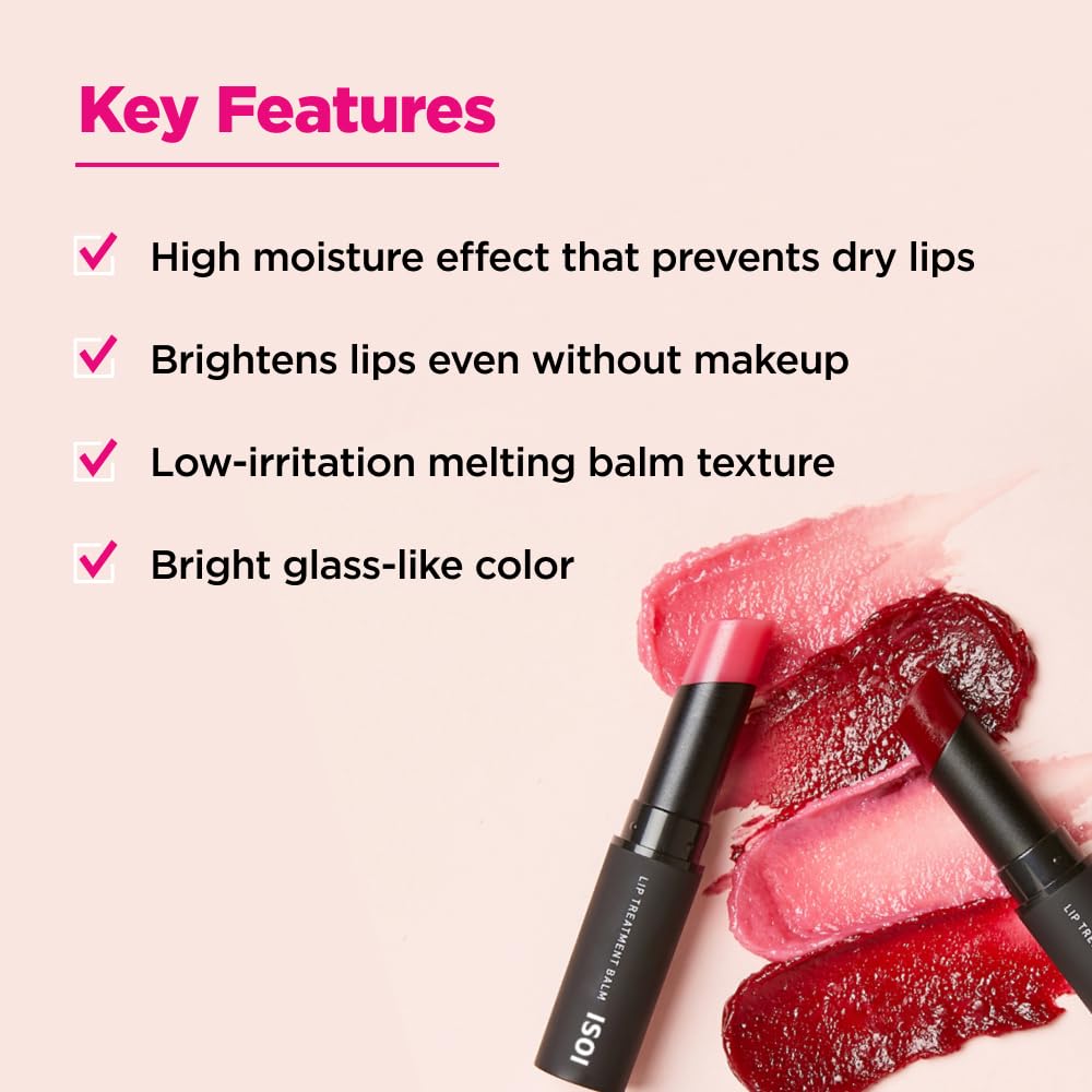 isoi 1st Class Bulgarian Rose Lip Treatment Balm 5g (Baby Pink) - Korean Moisturizing Lip Balm