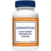 Thumbnail for The Vitamin Shoppe Serrapeptase 344MG, Plant-Based Proteolytic Enzyme, Supports a Healthy Inflammation Response Following Intense Physical Activity (90 Veggie Capsules)