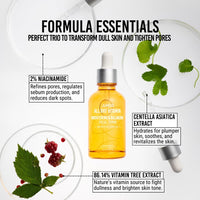 Thumbnail for JUMISO All Day Vitamin Serum, Brightening & Balancing Facial Serum, Gift, Vitamin C, A, B, D, E , Serum with Vitamin, Korean Skincare, Skin brightening, soothing, Vegan serum, Vitamin tree extract 86.14%, Niacinamide 20,000ppm,1.01 fl oz (serum)