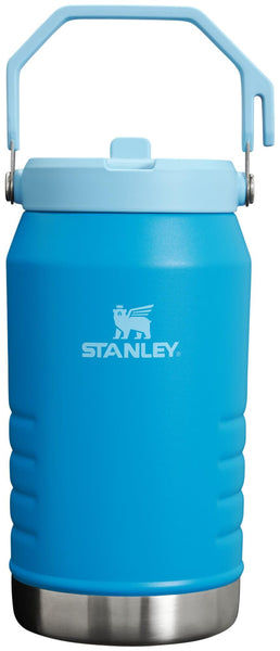 Stanley IceFlow Flip Straw Jug with Handle 64 oz| Twist On Lid and Flip Up Straw | Leak Resistant for Travel and Sports | Insulated Stainless Steel | BPA-Free | Azure