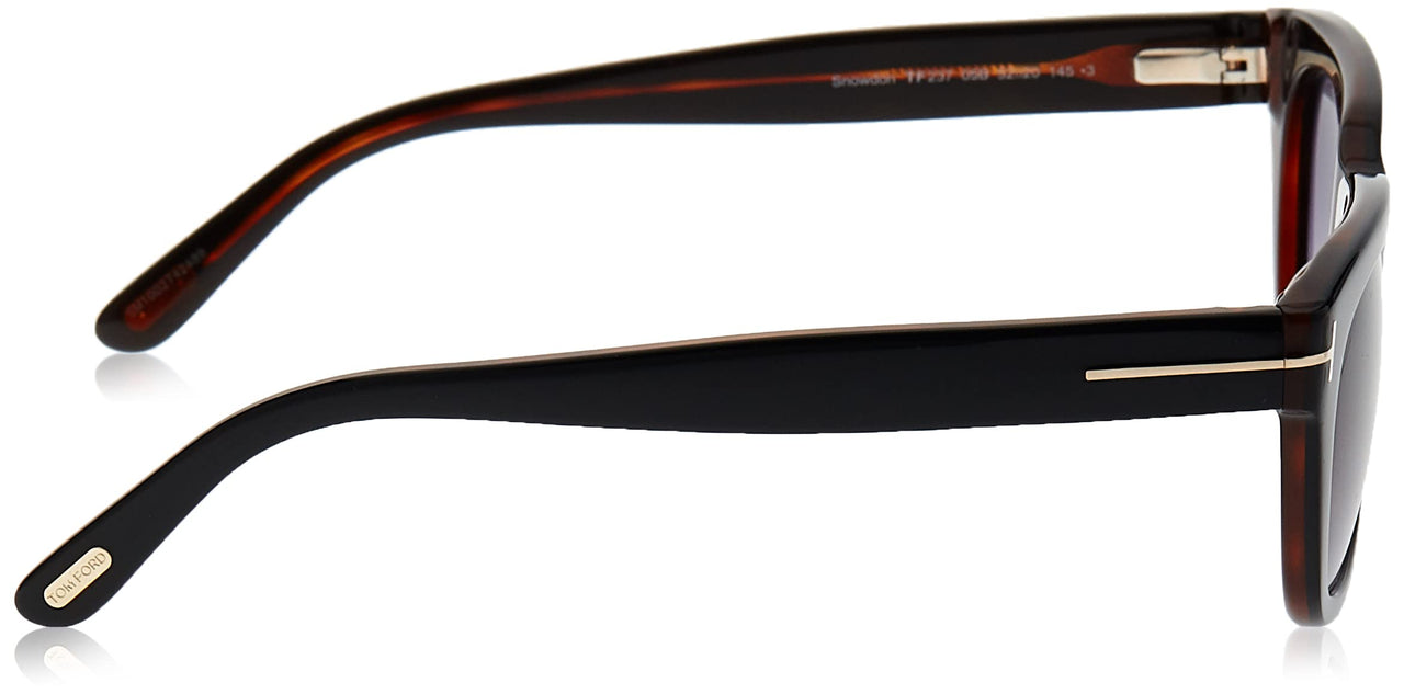 Tom Ford SNOWDON FT0237 05B Black/Other Sunglasses Grey Gradient 52mm Lens