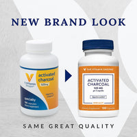 Thumbnail for The Vitamin Shoppe Activated Charcoal 520MG for Digestive Health (100 Capsules)