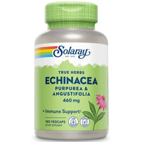 Thumbnail for SOLARAY Echinacea Purpurea & Angustifolia Root 460 mg | Healthy Immune & Respiratory Function Support | 180 VegCaps