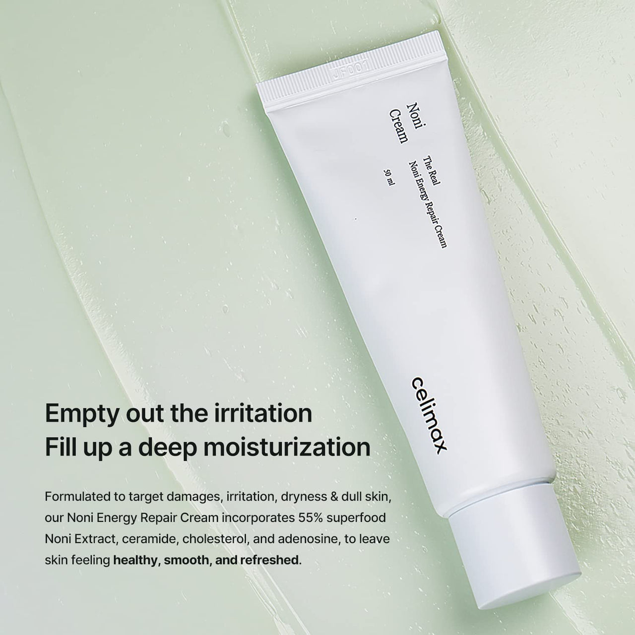 celimax The Real Noni Energy Repair Cream | with Ceramide, Moisturizing, Soothing, Hydrating, Anti Aging, Brightening, For Wrinkle & Fine Line, For Sensitive Dry Oily Skin, 50ml