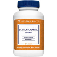 Thumbnail for The Vitamin Shoppe DL-Phenylalanine 500MG, Amino Acid That Supports Mood & Relaxation (100 Capsules)