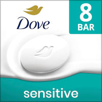 Thumbnail for Dove Beauty Bar Soap Sensitive, 8 Bars for Sensitive Skin, Fragrance Free and Hypoallergenic 3.75 oz