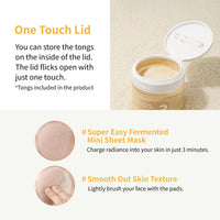 Thumbnail for numbuzin No.3 Toner Pads | Radiance Glowing Jumbo Essence Pad | Clear Glass Skin, Texture Care | Biodegradable Vegan, Fermented Ingredients, Niacinamide | 70 Pads/5.07 fl. oz.