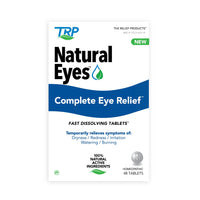 Thumbnail for TRP Natural Eyes Complete Eye Relief Tablets - 100% Natural Active Ingredients - Helps Eye Dryness, Redness, Irritation, Watering, Burning - Fast Dissolve Tablets - 48ct