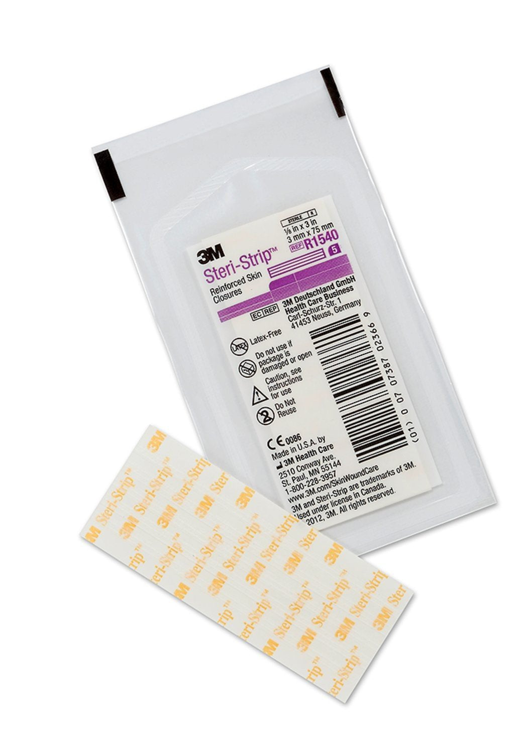 STERI-STRIP Skin Closure - 1/8 x 3" - Envelope of 5 strips Item R1540