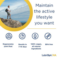 Thumbnail for Lubrisyn Hyaluronic Acid Oral Joint Supplement â€“ Liquid HA Formula for Humans â€“ Promotes Joint Support, Mobility, Flexibility, Hydration & Healthy Function for Men & Women â€“ Grape Flavor 11.5oz