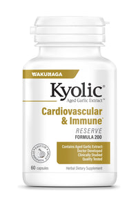 Thumbnail for Kyolic Aged Garlic Extract Formula 200, Cardiovascular & Immune*, Reserve, 60 Capsules
