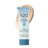 Thumbnail for TiZO® Mineral Sun Defense | Tinted | Broad Spectrum SPF 50 | UVA and UVB protection | Gentle protection for daily use | All Skin Types | 1.75 oz/50 g