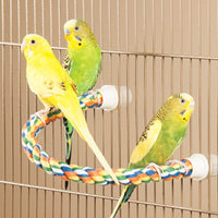 Thumbnail for JW Pet Comfy Perch For Birds Flexible Multi-color Rope, Large - 21