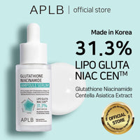 Thumbnail for APLB Glutathione Niacinamide Ampoule Serum | LIPO GLUTA NIAC CEN™ 31.3% 1.35 FL.OZ/Korean Skincare, Long lasting moisturizing, Improve skin elasticity, Revitalize for gentle and improve skin texture